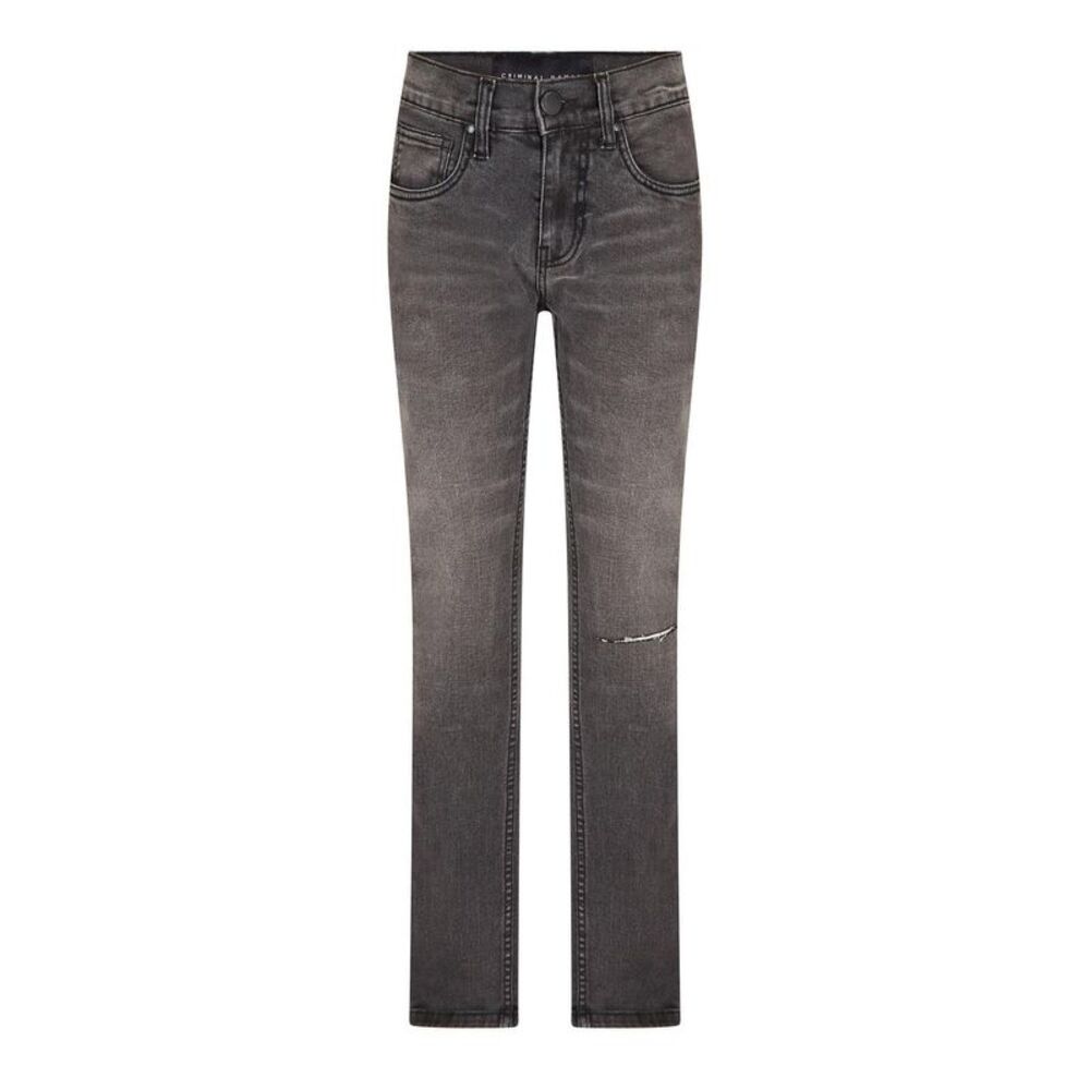 Criminal Damage Womens/Ladies Essential Ripped Slim Jeans / Gray